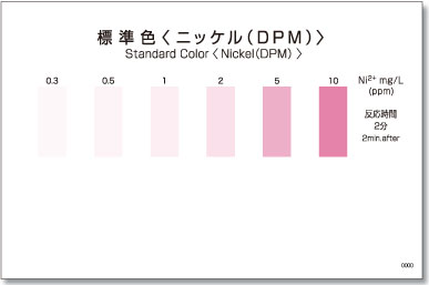 パックテスト標準色 5枚組 ニッケル(DPM)
